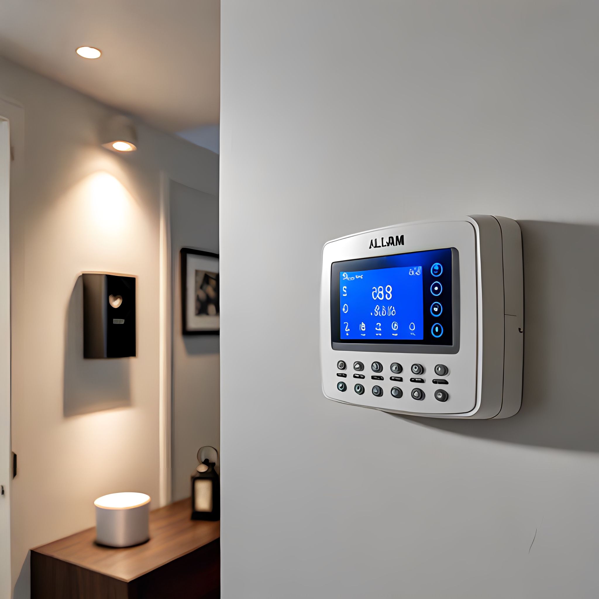Click in the image of Image of A good alarm system is one of the best  theft deterents. to view at higher resolution.