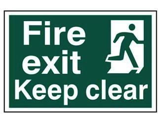 An image of Fire Exit Sign 001 goes here.