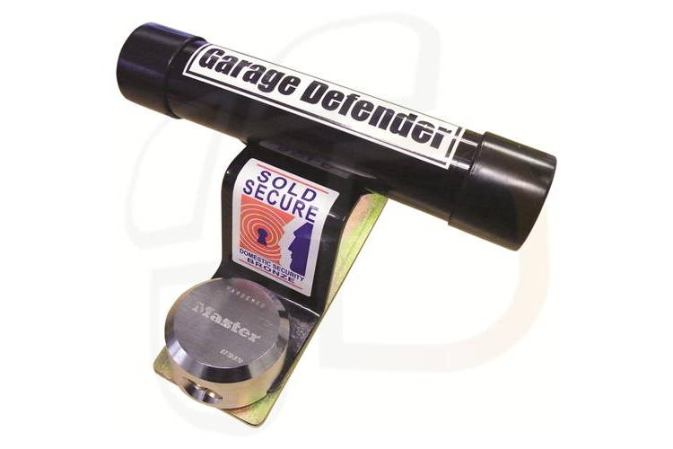 An image of The garage defender adds a useful level of security to your garage door, acting as an effective deterrent goes here.